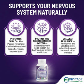 Phytage Labs Nerve Control 911 gélules sur une table