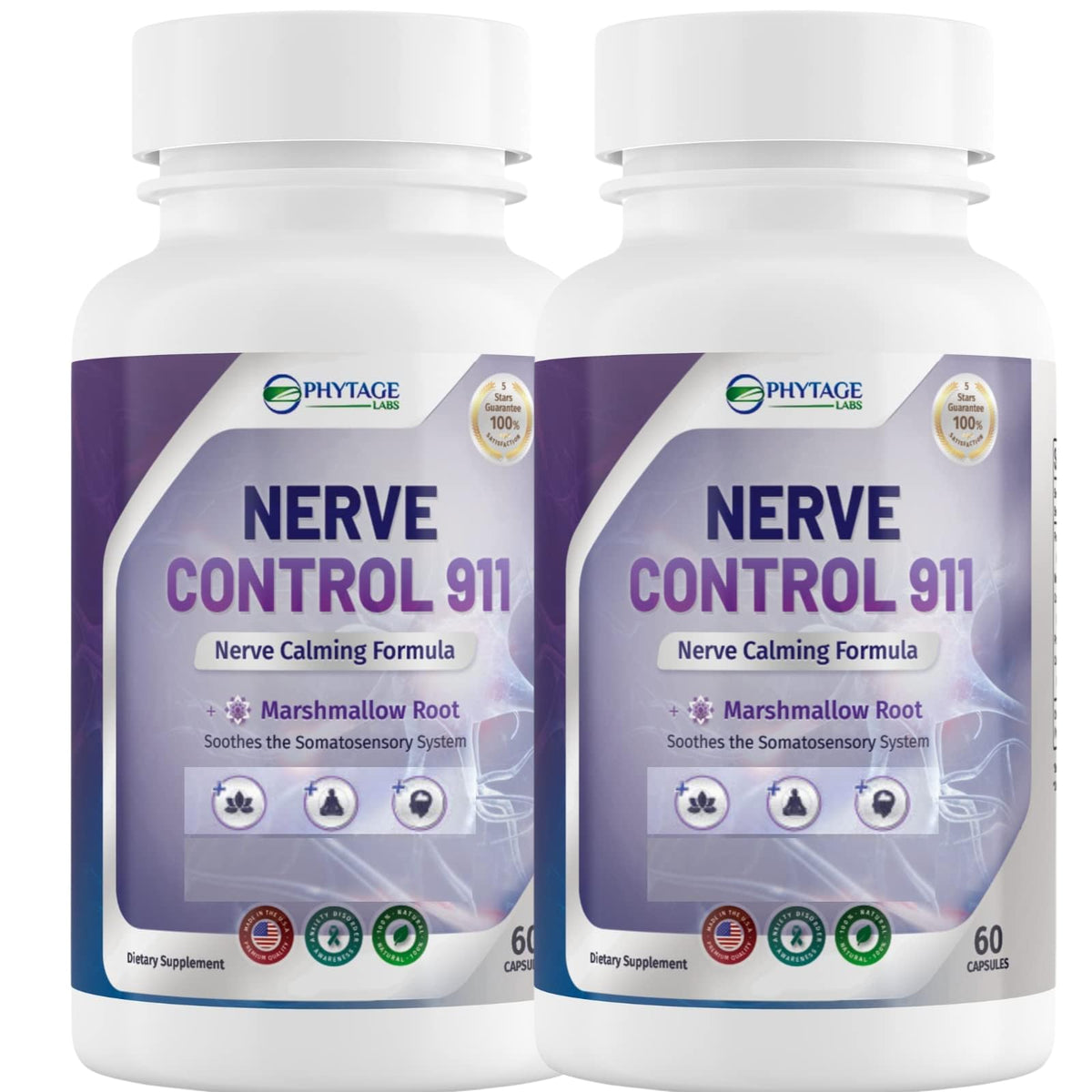 Phytage Labs Nerve Control 911 paquet de 150g vue de face