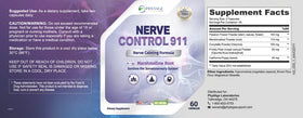 Phytage Labs Nerve Control 911 sur une table avec d'autres compléments