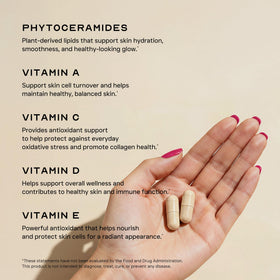 Phytocéramides LEAN Nutraceuticals avec un verre d'eau