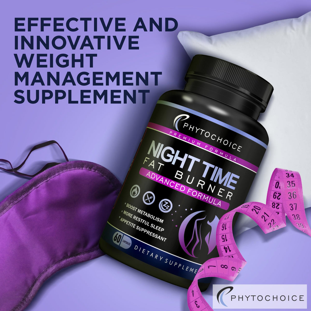 PHYTOCHOICE Complément Alimentaire Nuit 91g avec ingrédients naturels