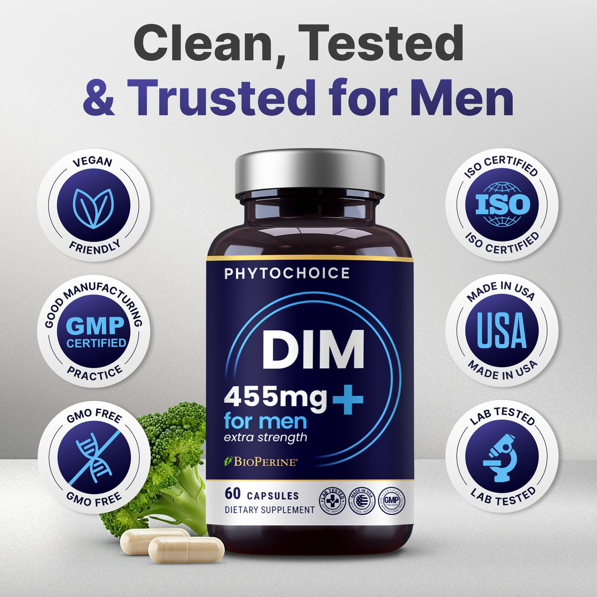 PHYTOCHOICE DIM pour Hommes avec capsules sur une table