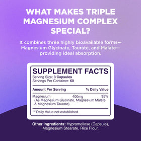 Phytoral complexe de magnésium 180 capsules avec des ingrédients naturels