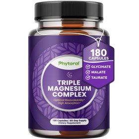 Phytoral complexe de magnésium 180 capsules vue de face