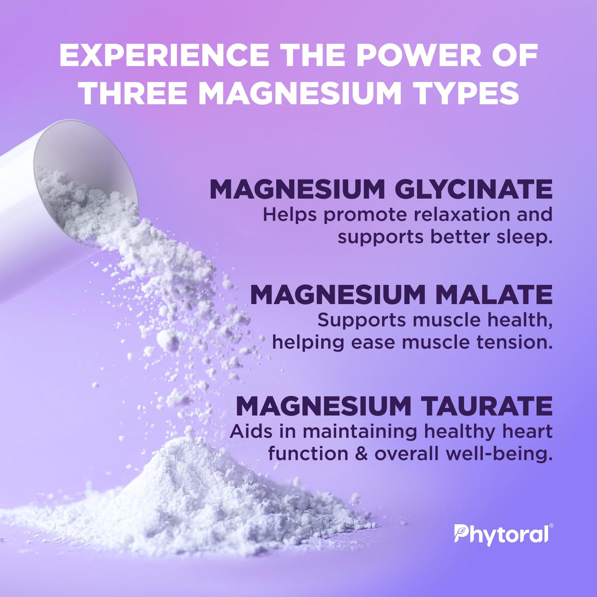 Phytoral complexe de magnésium 400mg capsules sur une table