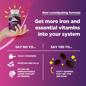 Phytoral Gummies Multivitamines avec Fer - gummies dans la main