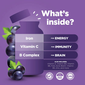 Phytoral Gummies Multivitamines avec Fer - gummies sur une table