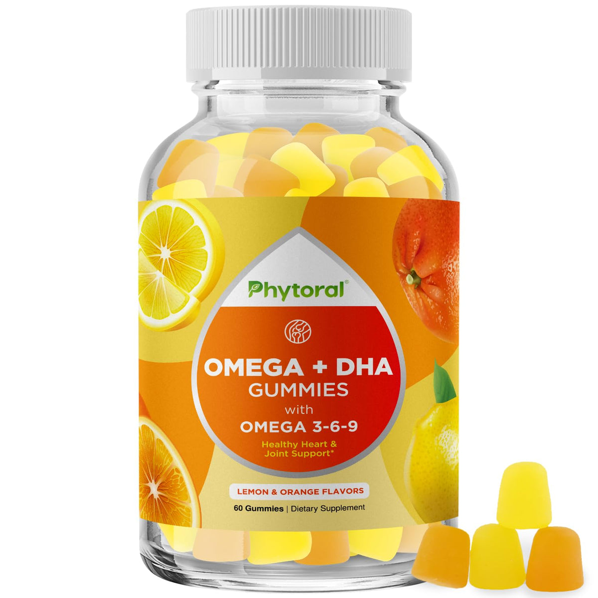 Phytoral Gummy DHA Omega 3 60 Gummies Végétariens vue avant