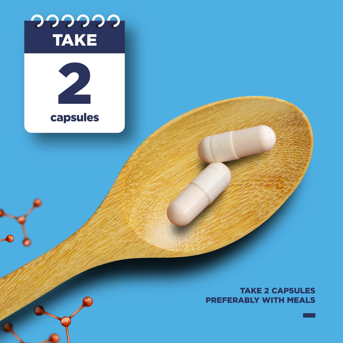 Phytoral SAM E 400mg capsules avec un verre d'eau