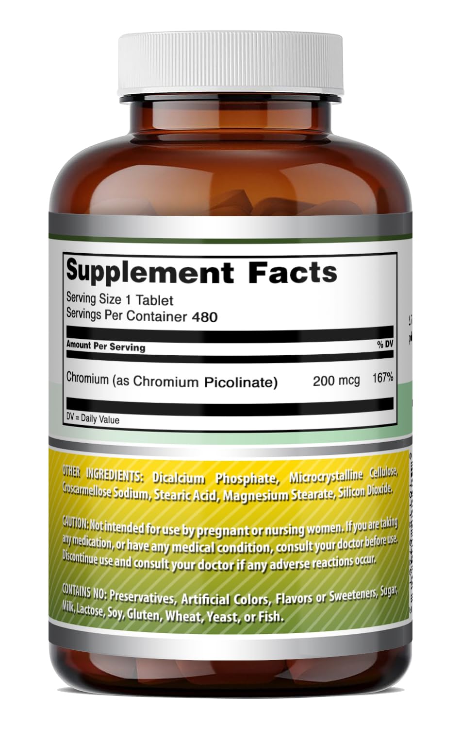 Picolinate de chrome 200 Mcg d'Amazing Nutrition - présentation du produit