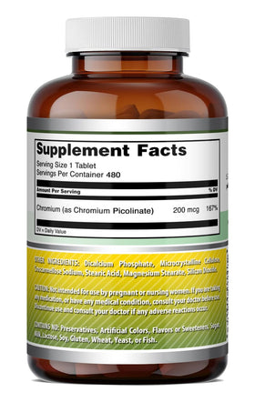 Picolinate de chrome 200 Mcg d'Amazing Nutrition - présentation du produit