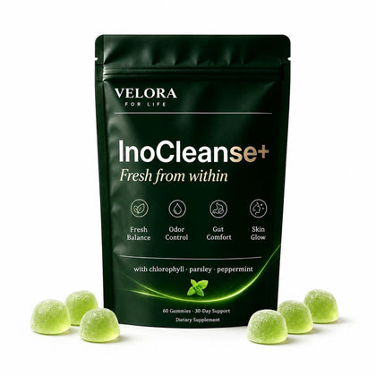 Pillow Daddy Gélules de Chlorophylle Inocleanse+ 60 Gummies Végétaliens - Vue de face