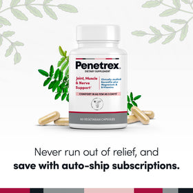 Pillules Penetrex sur un fond naturel