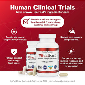 Pilules HealFast Complément dans l'emballage