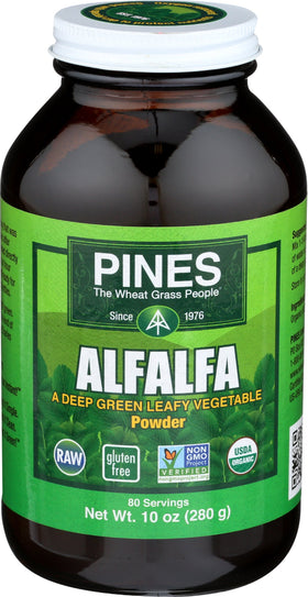 Pines Poudre d'Alfalfa Bio 567 g, emballage avant