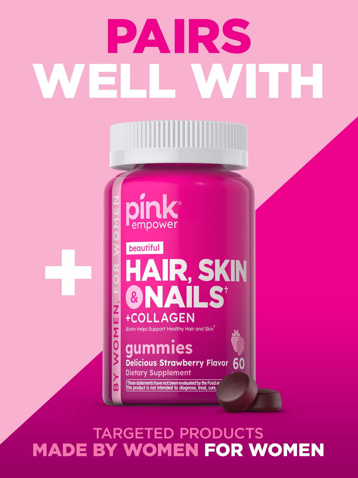 PINK gummies vue de côté pour détails