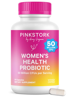Pink Stork complément probiotique 50 milliards CFU 30 capsules vue avant