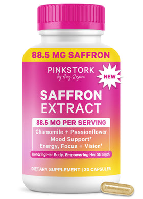 Pink Stork Extrait de Safran 30 Capsules - vue de face