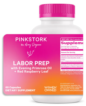 Pink Stork Labor Prep 60 capsules végétales en boîte