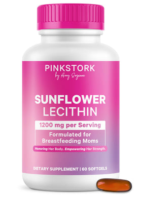 Pink Stork Lécithine de Tournesol 1200 mg gélules molles, vue de face