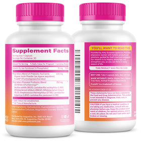 Pink Stork Probiotique Prénatal 30 Capsules sur un bureau