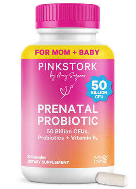 Pink Stork Probiotique Prénatal 30 Capsules vue avant