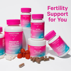 Pink Stork Probiotiques Fertilité - capsules en gros plan