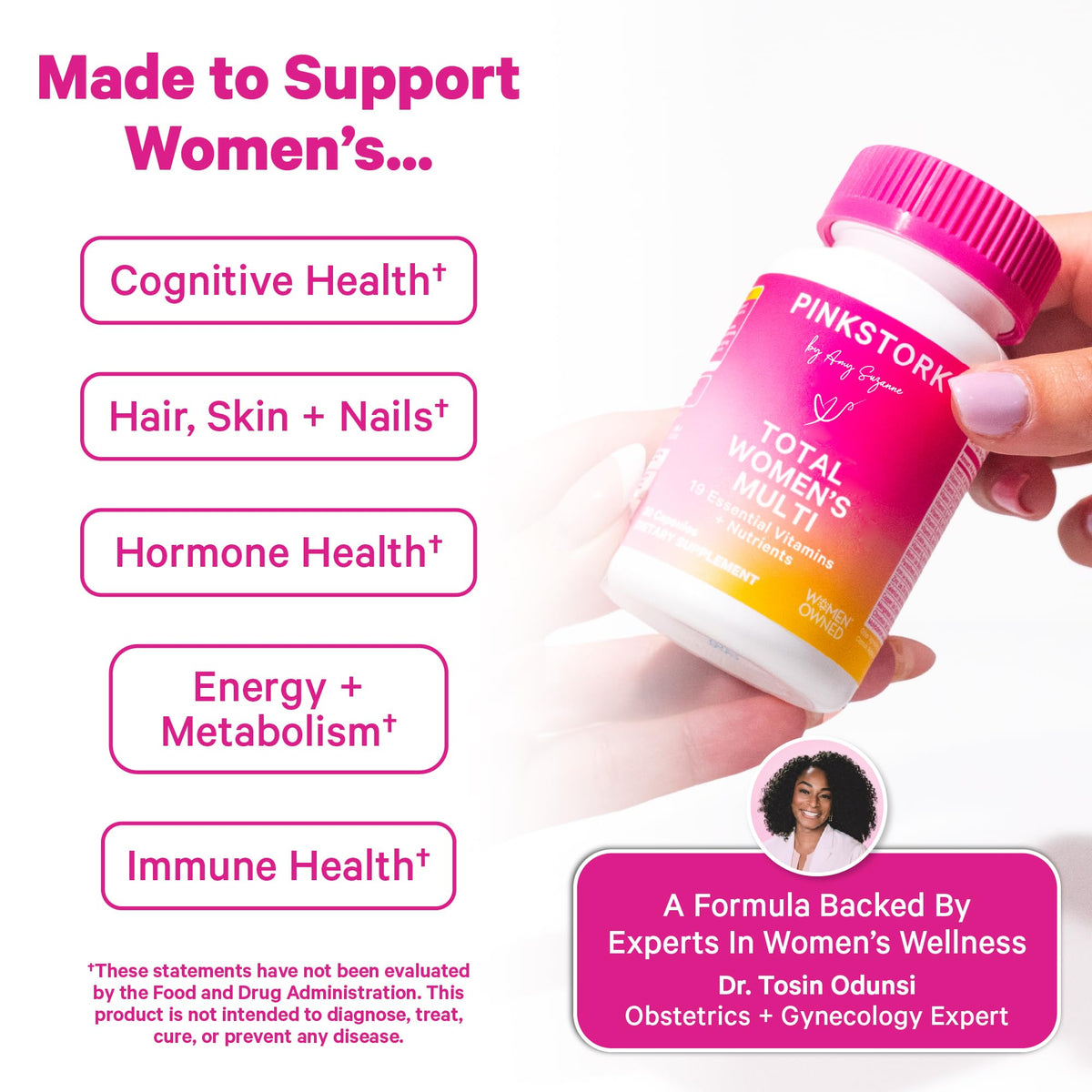 Pink Stork Total Women’s Multi capsules close-up
