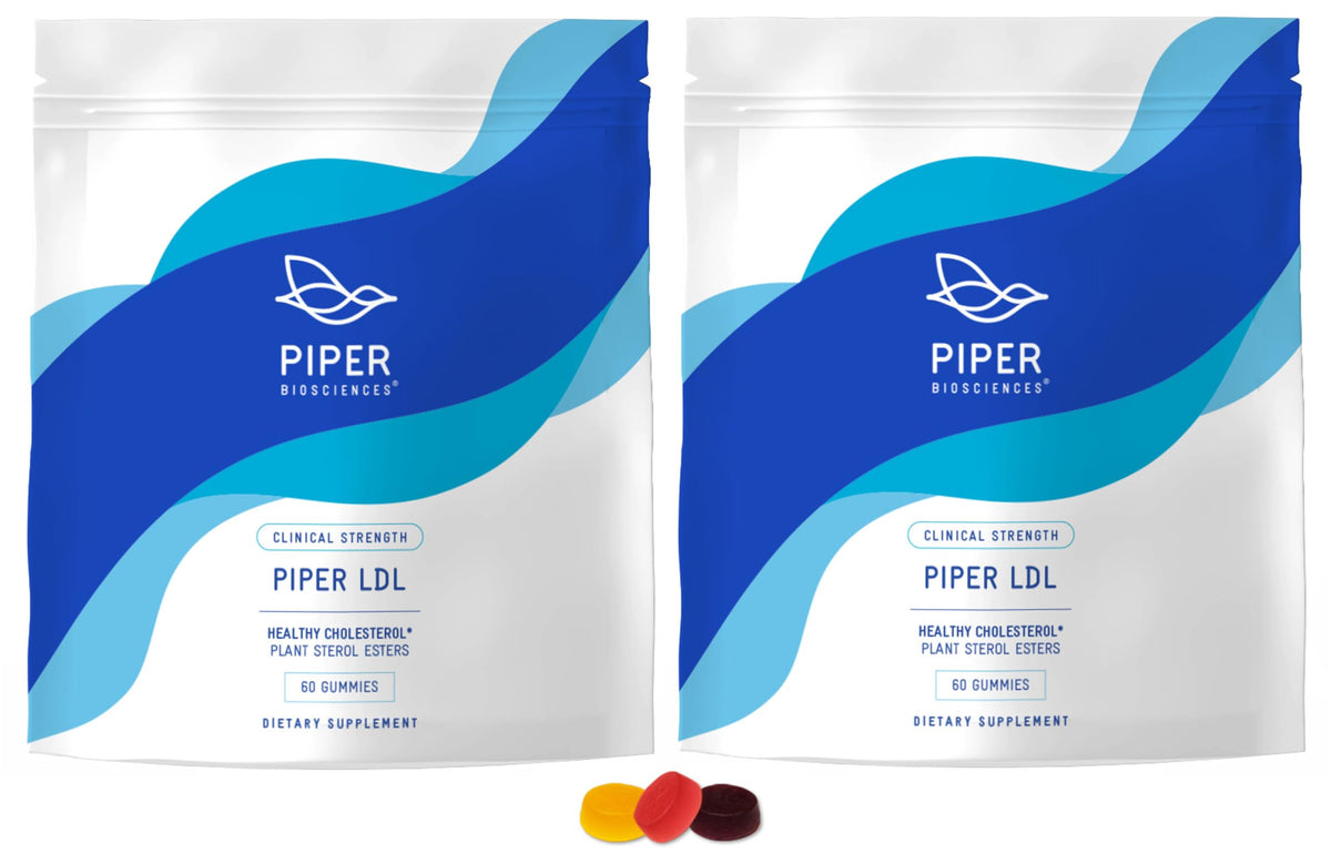 Piper Biosciences gommes végétales de stérols pour cholestérol sain, sachet avant
