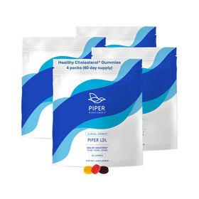 Piper Biosciences Gummies de Stérols Végétaux 240 Ct vue avant avec emballage