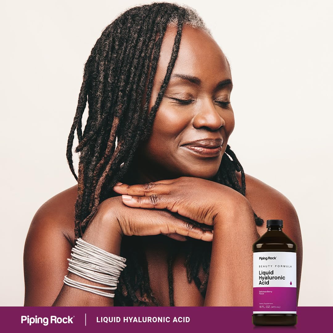 Piping Rock Acide Hyaluronique 100mg avec verre d'eau
