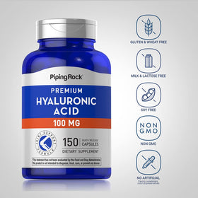 Piping Rock Acide Hyaluronique 100mg étiquette des ingrédients