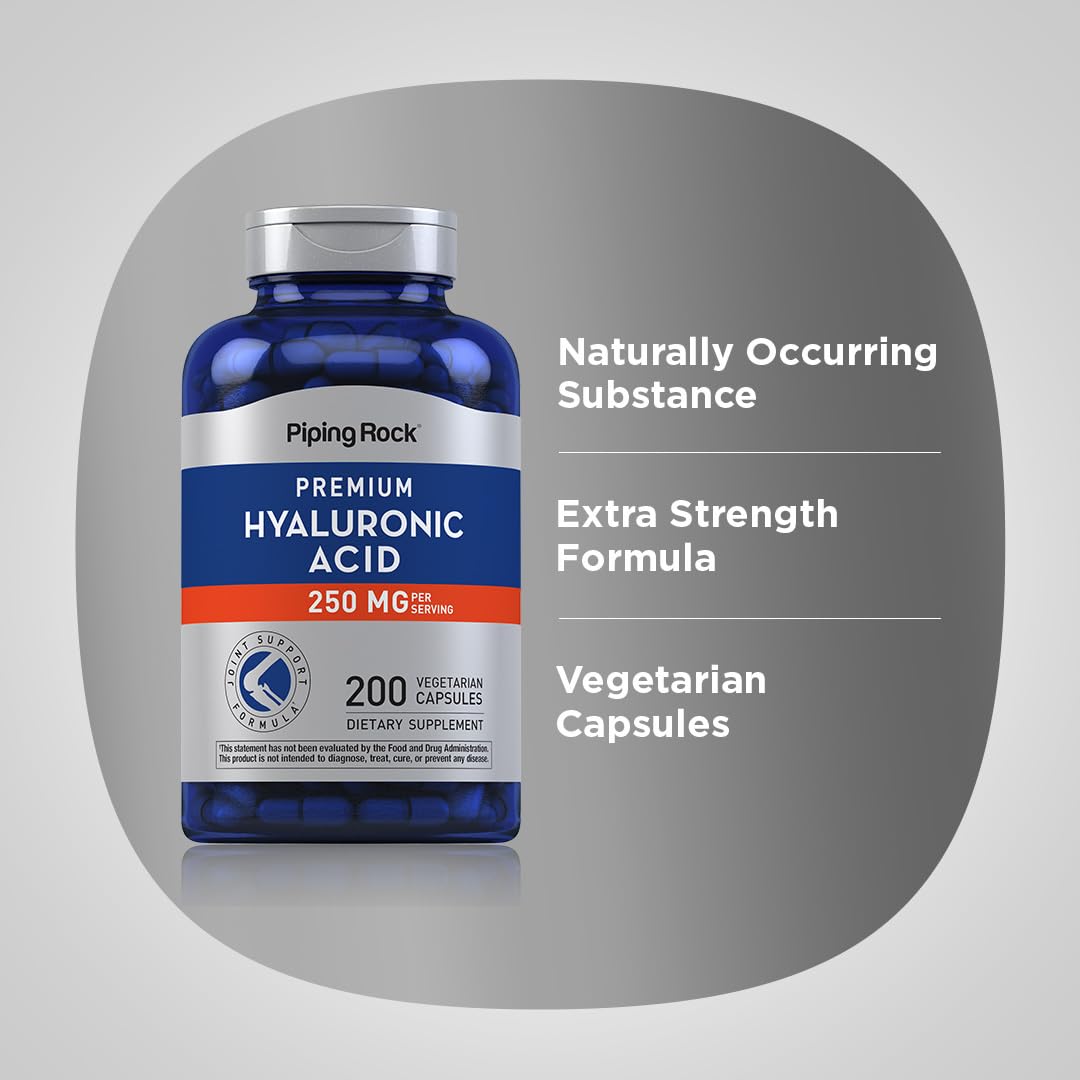 Piping Rock Acide Hyaluronique 250 mg vue de haut