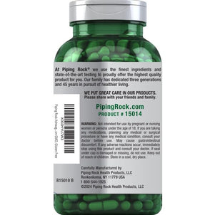Piping Rock Ashwagandha flacon dans un environnement naturel