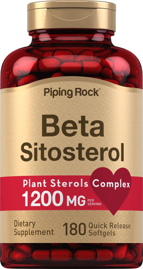 Piping Rock Beta Sitosterol 1200 mg 180 gélules avant