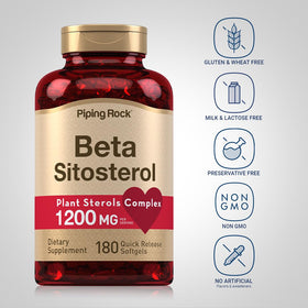 Piping Rock Beta Sitosterol 1200 mg gélules ouvertes