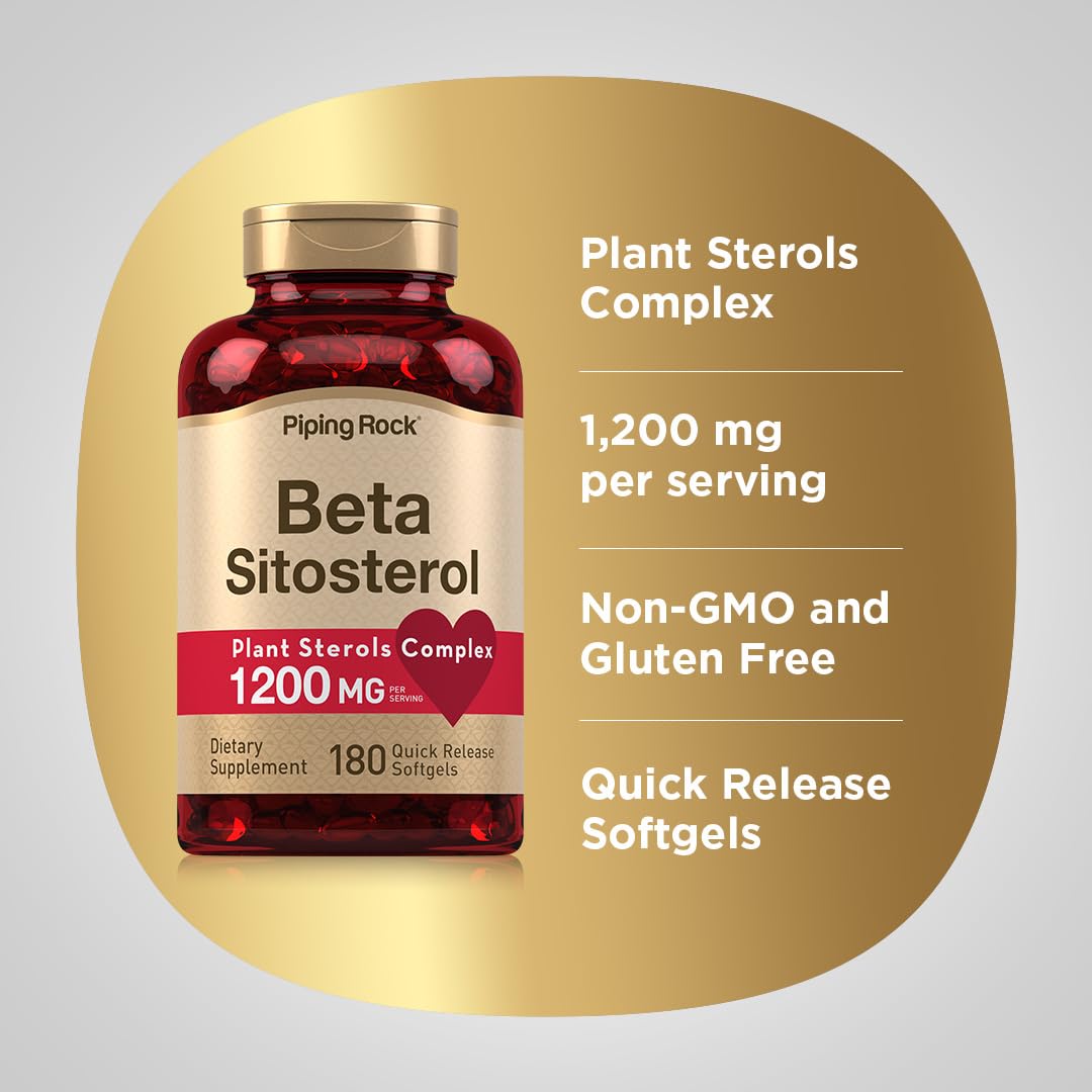 Piping Rock Beta Sitosterol gélules sur une table