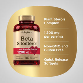 Piping Rock Beta Sitosterol gélules sur une table