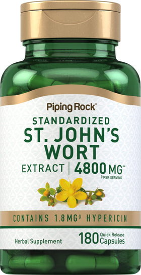 Piping Rock capsules d'Hypericum 180 capsules, vue de face