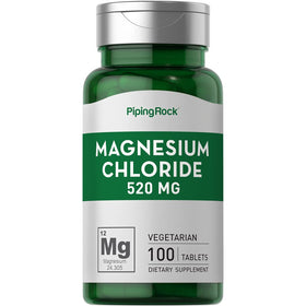 Piping Rock Chlorure de Magnésium 520 mg comprimés, vue avant