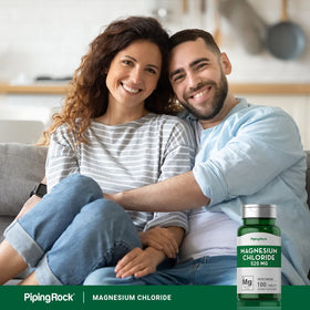 Piping Rock Chlorure de Magnésium comprimés sur une table