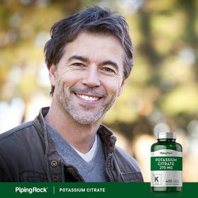 Piping Rock Citrate de Potassium 275 mg gélules sur table
