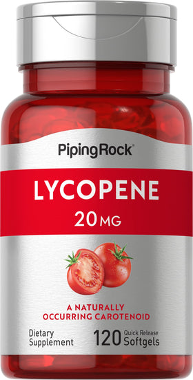 Piping Rock complément alimentaire Lycopène 20mg gélules avant