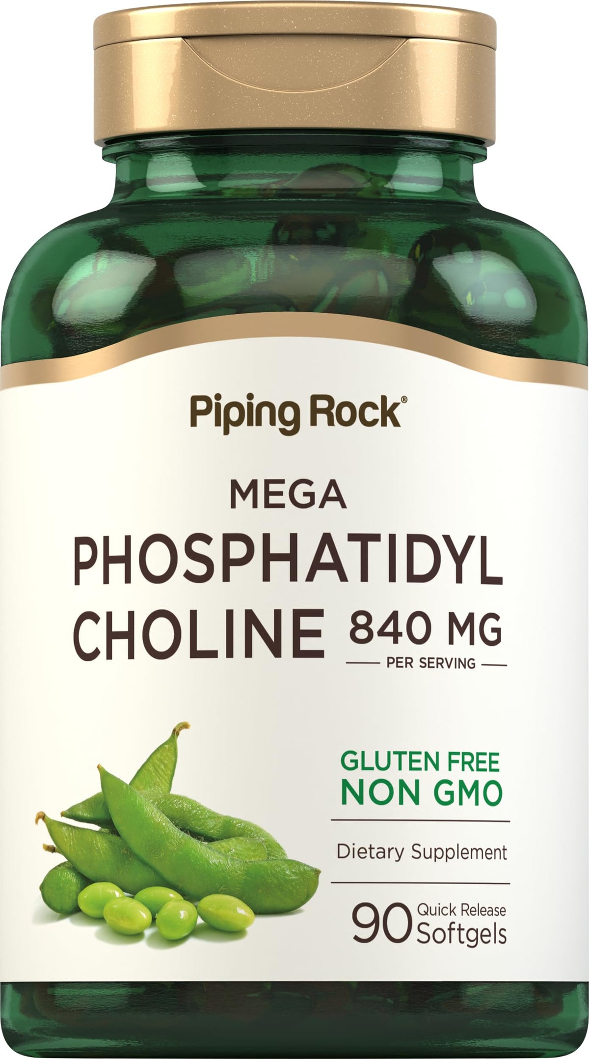 Piping Rock Complément Phosphatidylcholine 840mg gélules en vue de face