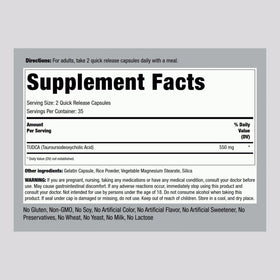 Piping Rock Complément Tudca 550mg 70 Capsules avec étiquette