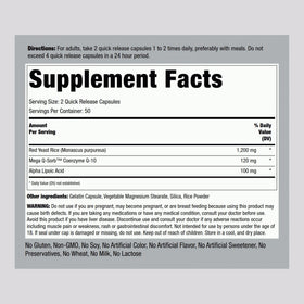 Piping Rock CoQ10 120mg capsules avec étiquette détaillée