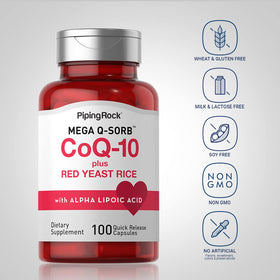 Piping Rock CoQ10 120mg capsules en bouteille