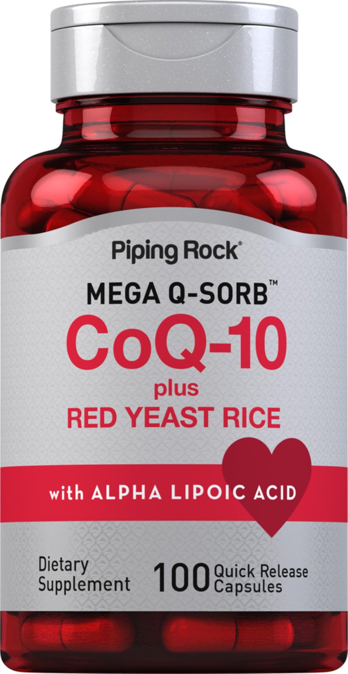 Piping Rock CoQ10 120mg capsules vue de face