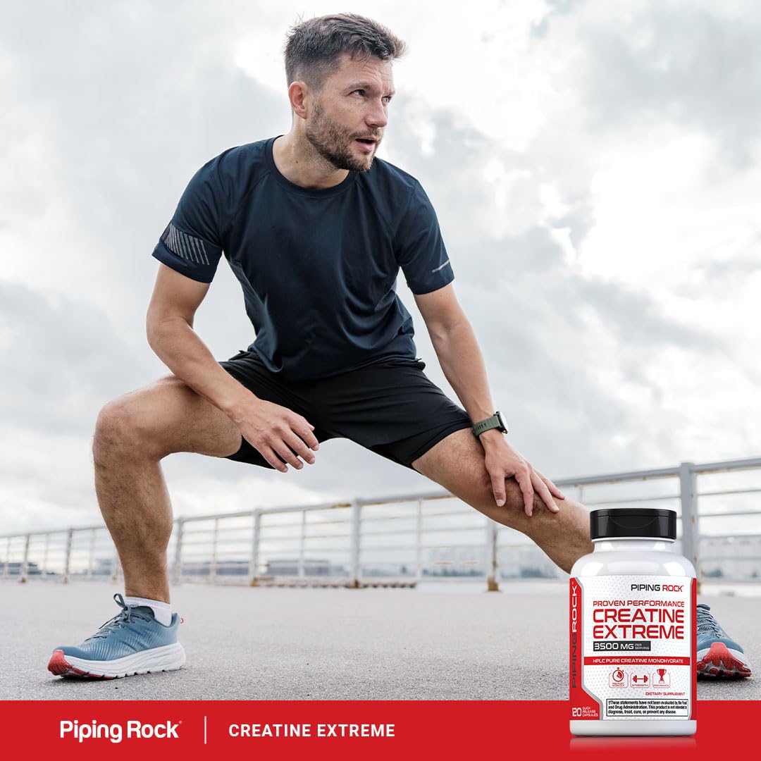 Piping Rock Créatine Monohydrate 3500 mg emballage