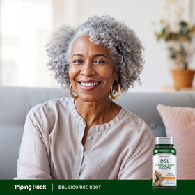 Piping Rock DGL 120 capsules sur fond neutre